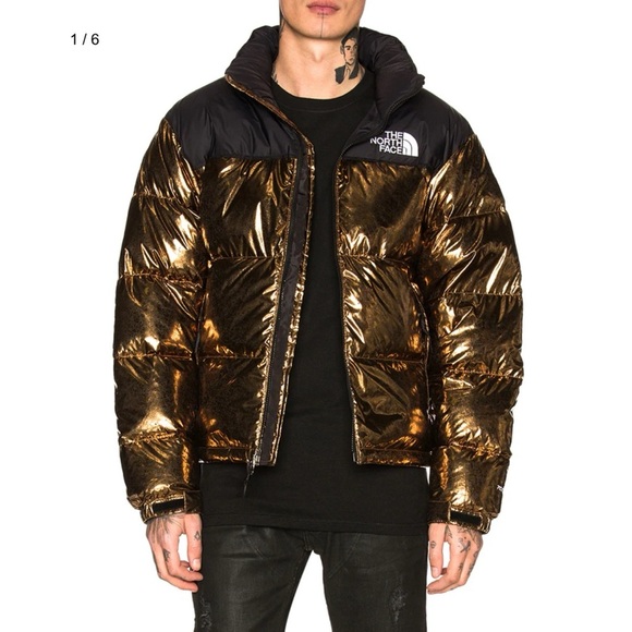 New The North Face 1996 Retro Nuptse Jacket Puffer Coat Copper Gold Black - Picture 1 of 15